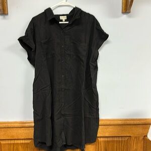 Wonderly Black nwt XXL shirt dress